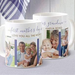 Taza De Café Primer Día de la Madre como Abuela 4 Foto Iris Azu