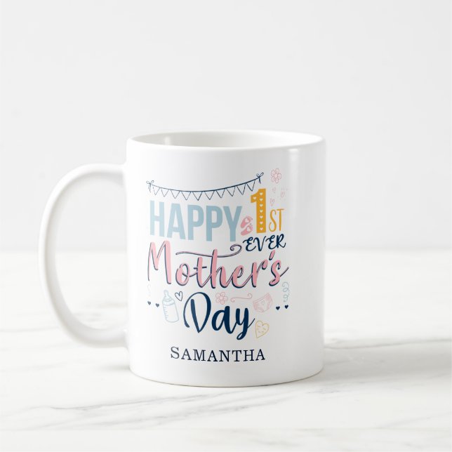 Taza De Café Primer Día de la Madre de la Primera Madre (Izquierda)