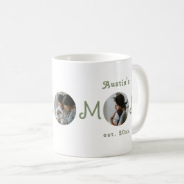 Taza De Café Primer Día de la Madre Foto de Mamá Establecida