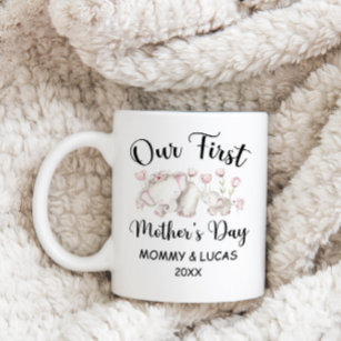 Taza De Café Primer Día de la Madre personalizado 2024, nombres