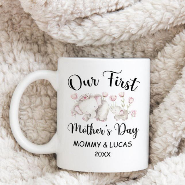Taza De Café Primer Día de la Madre personalizado 2025, nombres (Subido por el creador)
