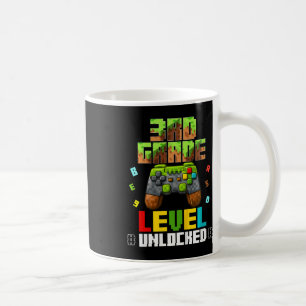 Taza De Café Primer Día de Niños de 3er Grado Desbloqueado Chic