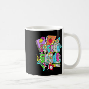 Taza De Café Primer día de segundo grado ramo floral para maest
