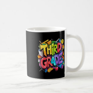 Taza De Café Primer Día De Tercer Grado Floral Bundle Para Maes