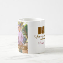 Primer Día del Padre Foto Personalizada Dada Logro