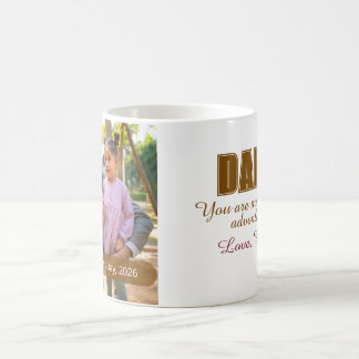 Taza De Café Primer Día del Padre Foto Personalizada Dada Logro