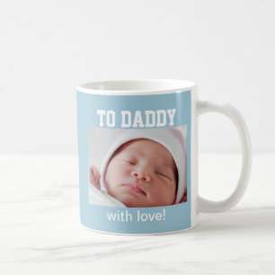 Taza De Café Primer Día del Padre - Foto Personalizado/Año