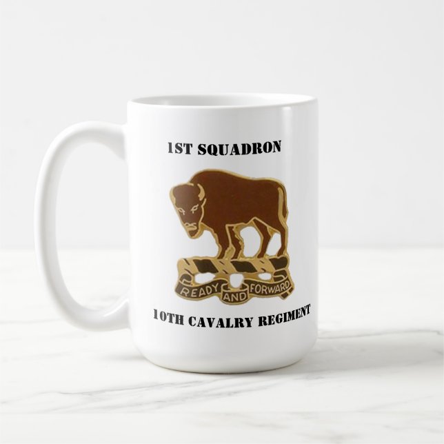 Taza De Café Primer Escuadrón, décima escudo de armas (Izquierda)