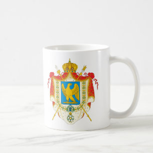 Taza De Café Primer escudo de armas francés del imperio (1804)