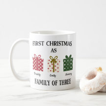 Primer Navidad como Familia de Tres Regalo