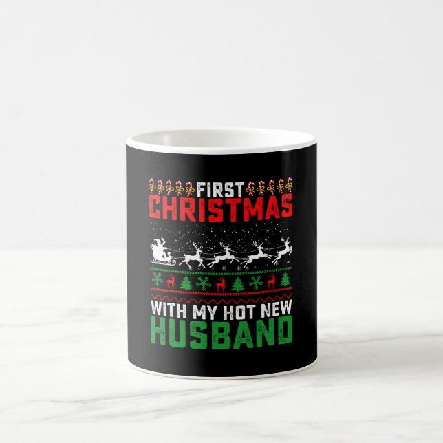 Taza De Café Primer Navidad Con Mi Nuevo Marido Caliente Feo (Centro)