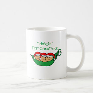 Taza De Café Primer navidad de los tríos - vaina (ninguna