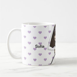 Taza De Café Primer nombre de la Comunidad Santa para un chica