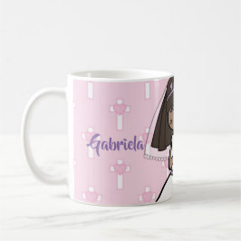 Taza De Café Primer nombre trigueno adorable del chica de la