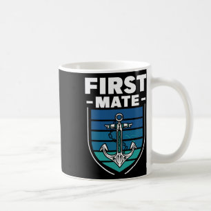Taza De Café Primer oficial Barco Mar Barco Yate