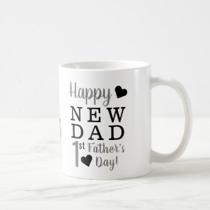 Taza De Café Primer papá feliz del día de padre nuevo