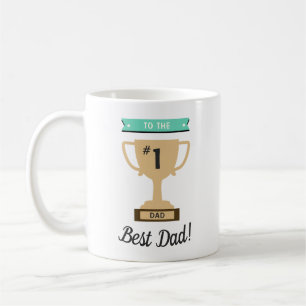 Taza De Café Primer premio al mejor papá Trofeo de Whimsy Día d