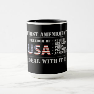 taza de café "PRIMERA ENMIENDA"