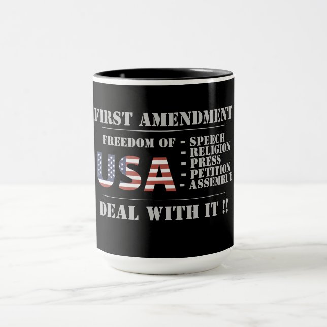 taza de café "PRIMERA ENMIENDA" (Centro)