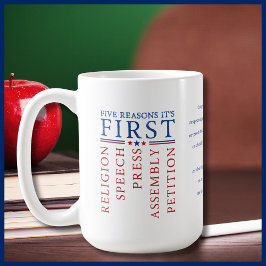 Taza De Café Primera enmienda Libertad de Expresión 4 de julio