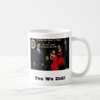Taza De Café Primera familia de presidente electo Obama