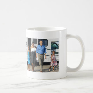 Taza De Café Primera familia, viaje de Obama