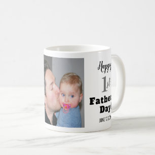 Taza De Café Primera foto feliz del papá del día de padre mej