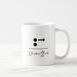 Taza De Café Primera ley de Newton