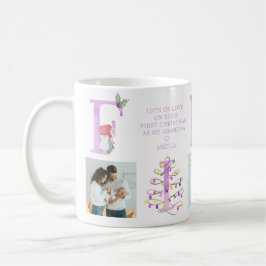 Taza De Café Primera Navidad como.. Collage de fotos festivo li