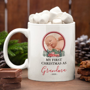 Taza De Café Primera Navidad como foto de la abuela