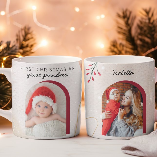 Taza De Café Primera Navidad como foto del Personalizado del Ar (Subido por el creador)