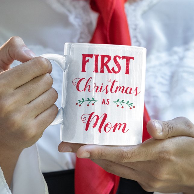 Taza De Café Primera Navidad como mamá (Subido por el creador)