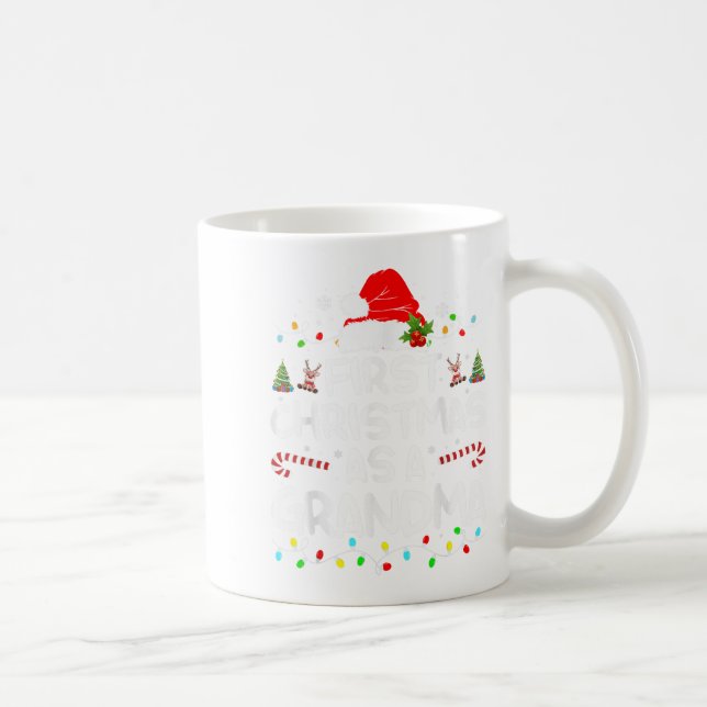 Taza De Café Primera Navidad como una abuela coincidiendo con N (Derecha)