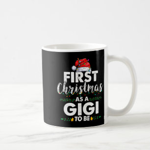 Taza De Café Primera Navidad Divertida Como Gigi Para Ser Nueva