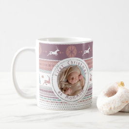 Taza De Café Primera Navidad personalizada como foto de mamá be