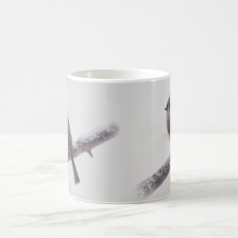 Taza De Café Primera nieve - pájaros del Titmouse copetudo