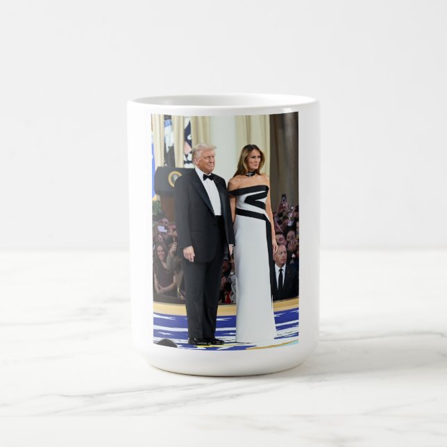 Taza De Café Primera pareja Donald y Melania Trump 2025 (Centro)