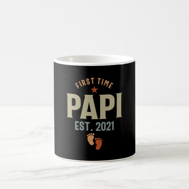 Taza De Café Primera Vez Papi Este 2021 Padre (Centro)