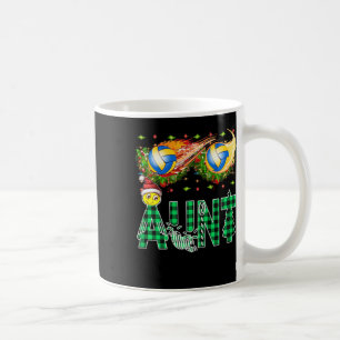 Taza De Café Primeras Navidad Graciosas Como Tía Voleibol De Ti