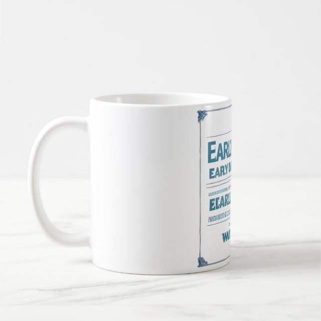 Taza De Café Primeras puertas de bleu Mug (Izquierda)