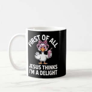 Taza De Café Primero De Todo Jesús Piensa Que Soy Un Diseño Del