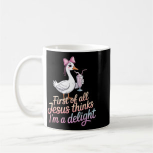 Taza De Café Primero De Todo Jesús Piensa Que Soy Un Diseño Del