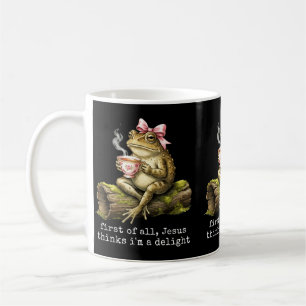 Taza De Café Primero Jesús Piensa Que Una Delicia Meme De Rana