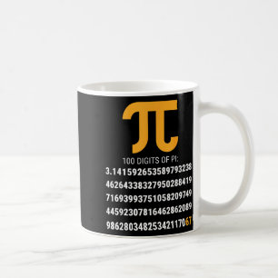 Taza De Café Primeros 100 Dígitos De Pi 67 Frikis Geeks Profeso