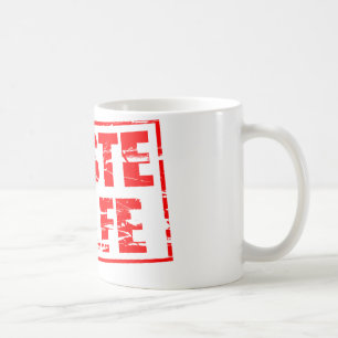 Taza De Café Primeros auxilios efecto de sello de goma rojo