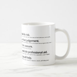 Taza De Café Primeros auxilios VIVOS de la salud mental