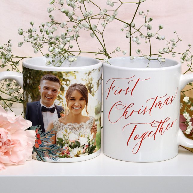 Taza De Café Primeros nombres de fotos de bodas recién casados  (Subido por el creador)