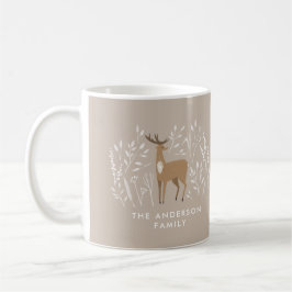 Taza De Café Primeros renos naturales de Navidad delicados 1 fo