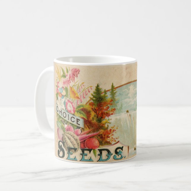 Taza De Café Primitive Wood Country Victorian Farmer (Anverso izquierdo)
