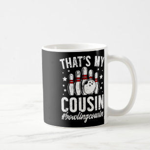 Taza De Café Primo De Bolos De Un Primo De Bowler - Negro